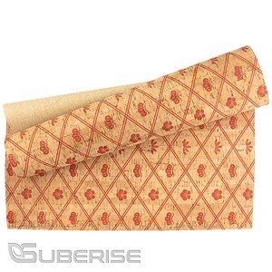 Cork leather printing Botanic