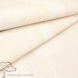 Cork leather White
