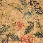 Korkleder-Druck „Rosengarten“