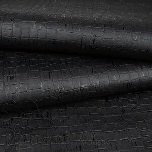 Cork leather blocks emboss black