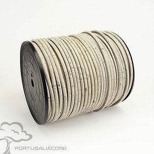 Cork cord 5 mm grey