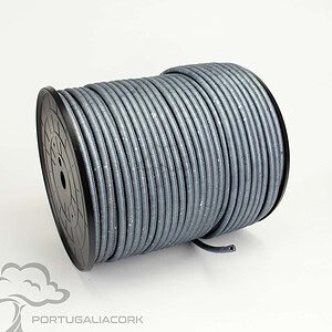 Cork cord 5,5 mm pearl grey