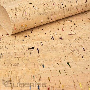 Cork leather Natural multicolor