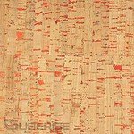 Korkleder „Natural“ mit Rot