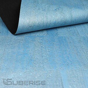 Cork leather Pearl Blue