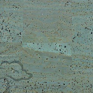 Cork leather Blue