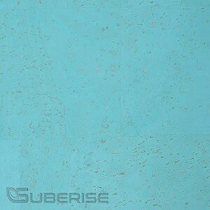Cork leather Ocean blue