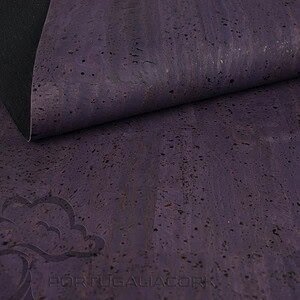 Cork leather Eggplant