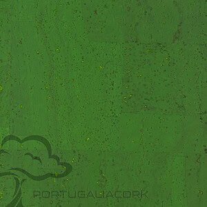 Cork leather Grass green
