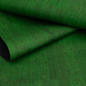 Cork leather Grass green