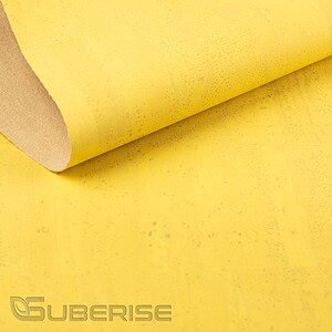 Cork leather Illuminating yellow