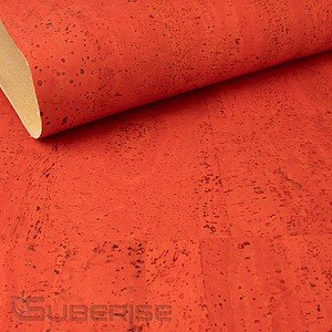 Cork leather Red