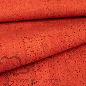 Cork leather Red