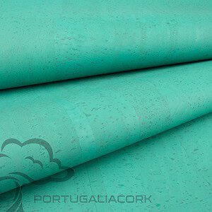 Cork leather Turquoise