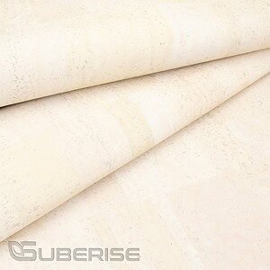 Cork leather White