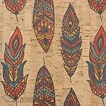 Cork fabric printing