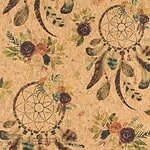 Cork fabric printing